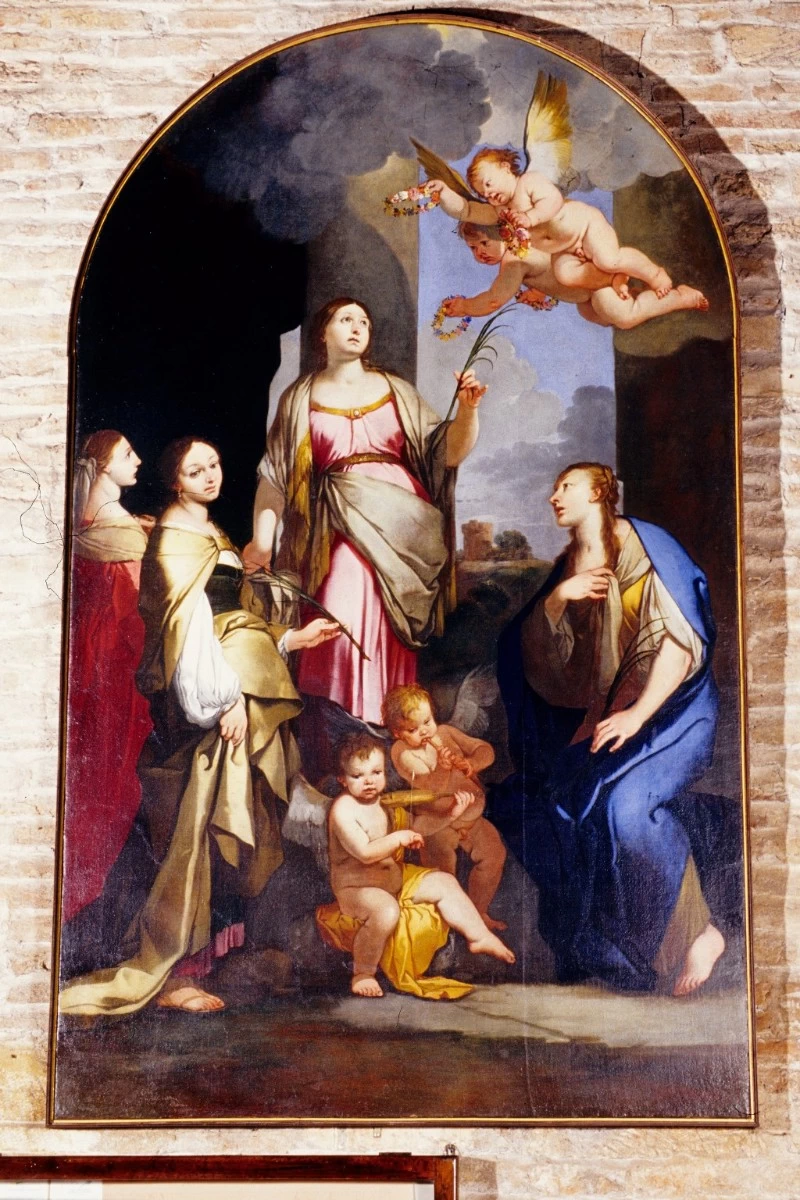 Dipinto delle Sante Cassia Innocenzia Gaudenzia Neofita